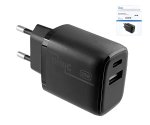 USB C+A Ladegerät/Netzteil 20W, PD, weiß, Box Power Delivery, schwarz, DINIC Box